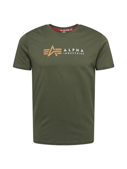 ALPHA INDUSTRIES Bluser & t-shirts  gylden gul / oliven / hvid