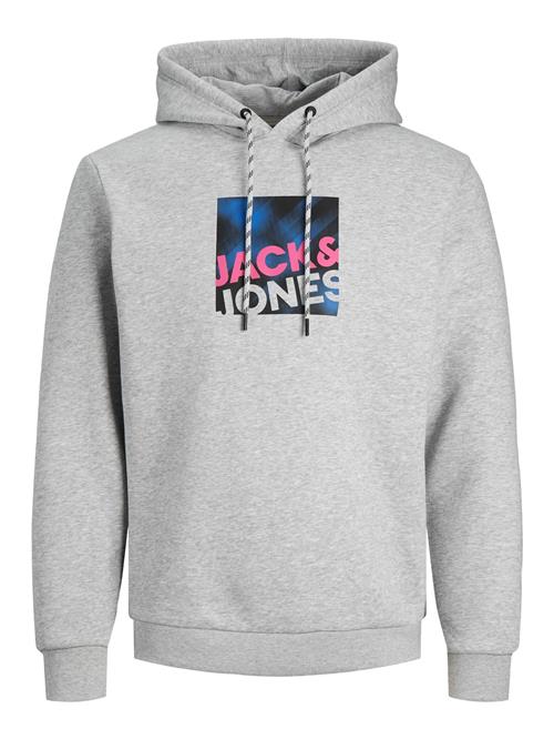 JACK & JONES Sweatshirt 'JCOLogan'  blå / grå-meleret / pink / sort