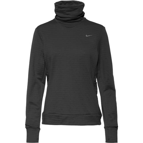 NIKE Funktionsbluse  sort / hvid