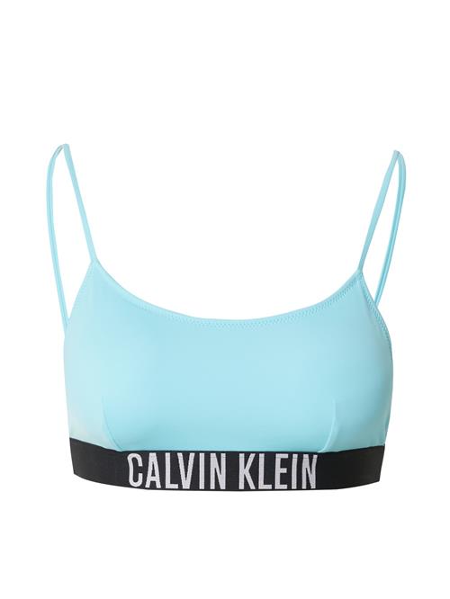 Calvin Klein Swimwear Bikinioverdel 'Intense Power'  lyseblå / sort / hvid