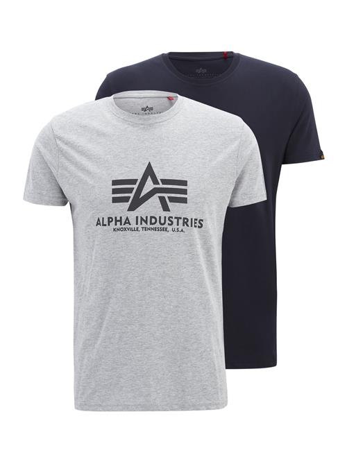 ALPHA INDUSTRIES Bluser & t-shirts  navy / grå / grå-meleret