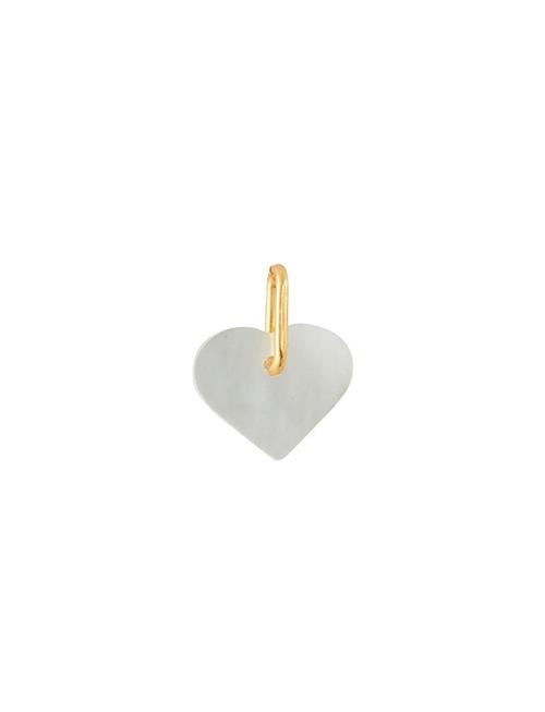 Design Letters Pearl Heart Charm - Gold Design Letters Grey