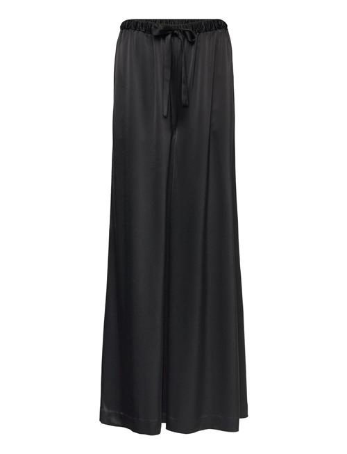 Polo Ralph Lauren Cropped Satin Wide-Leg Pant Polo Ralph Lauren Black