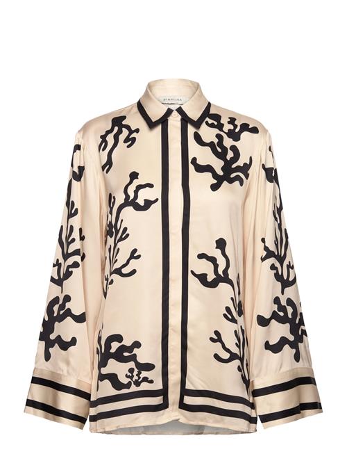 Malina Meya Wide Fit Printed Shirt Malina Cream