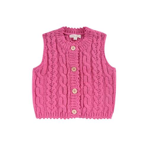 Louise Misha Annie Strikket Vest Candy Pink | Lyserød | 5 years