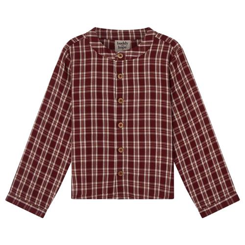 Buddy & Hope August Checkered Shirt i Christmas Red | Rød | 62/68 cm