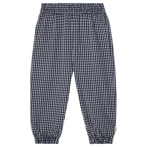 Buddy & Hope Viggo Seersucker Pants Navy Check Viggo Seersucker Pants Navy Check | Marine blå | 62/68 cm