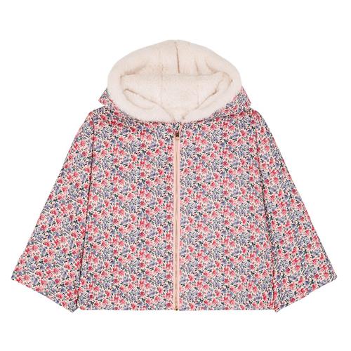 Louise Misha Felvet Vendbar Babyjakke Blush Floral World | Lyserød | 18 months