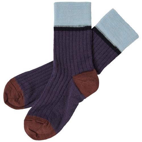 FUB 2-pakning Colour Block sokker Dusty Violet | Lilla | 25-28 EU