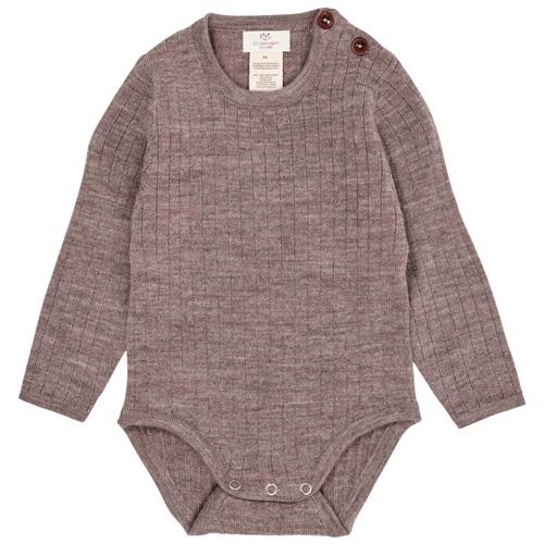 Copenhagen Colors Merino Uld Baby Body Natural Melange Beige | Beige | 86 cm