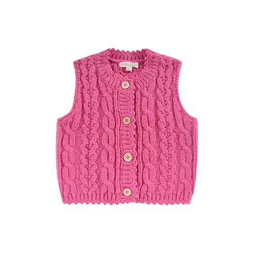 Louise Misha Annie Strikket Vest Til Baby Candy Pink | Lyserød | 24 months