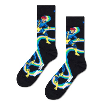 Happy socks Strømper Marvel X-Men Cyclops Sock Sort bomuld Str 36/40