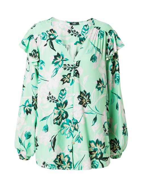 Wallis Bluse  kit / petroleum / mint / gran / hvid