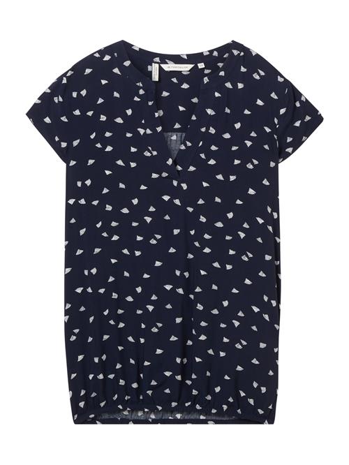 TOM TAILOR Bluse  navy / hvid