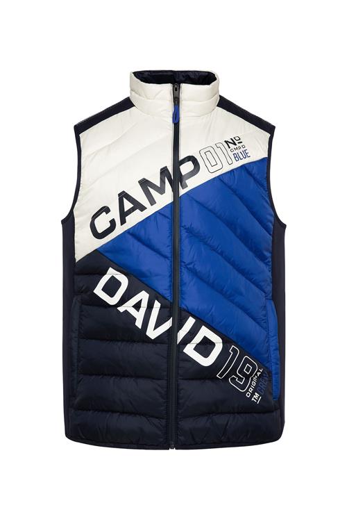 CAMP DAVID Vest  blå / navy / hvid