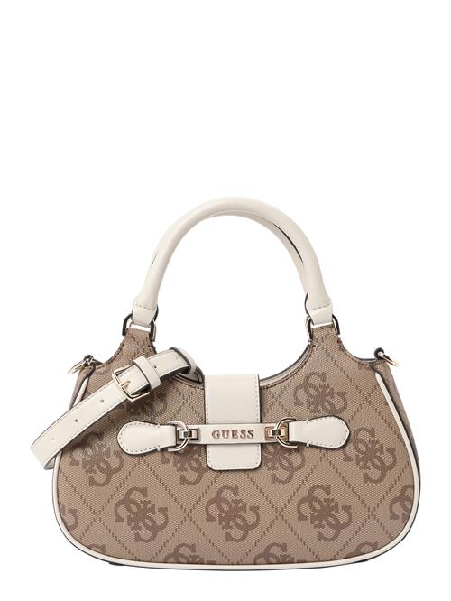 GUESS Håndtaske 'NOLANA'  beige / hvid