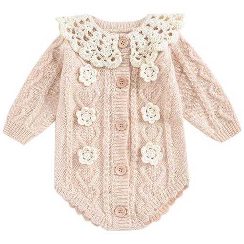 Louise Misha Myosette Strikket Romper Blush | Lyserød | 3 months