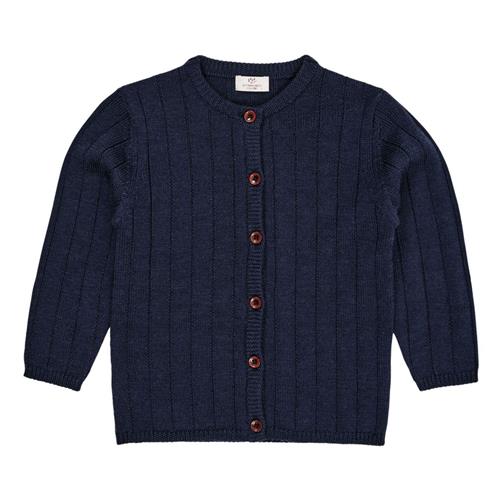 Copenhagen Colors Merino Wool Cardigan Navy | Marine blå | 62 cm