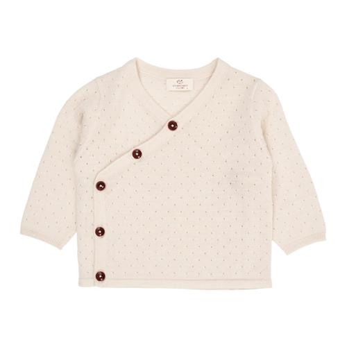 Copenhagen Colors Merino uld crossover cardigan Cream |  | 80 cm