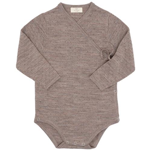 Copenhagen Colors Merino Wool Baby Body Natural Melange | Beige | 74 cm