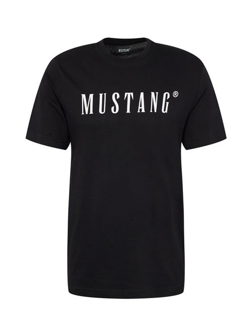 MUSTANG Bluser & t-shirts 'Alex'  sort / hvid