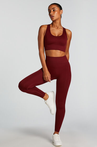 Hunkemöller HKMX High waisted sømløse sportsleggings rød