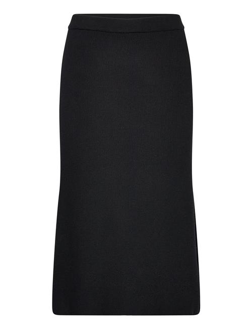 Vicomfy A-Line Knit Skirt- Noos Vila Black