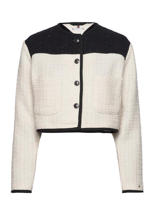 Tommy Hilfiger Cropped Tweed Jacket Tommy Hilfiger Cream