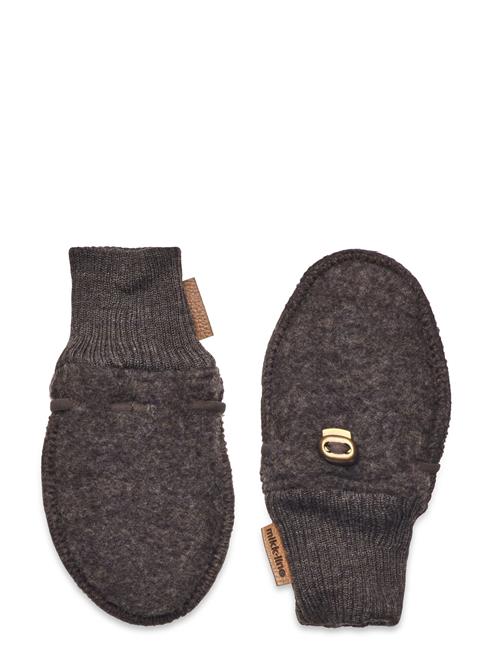 mikk-line Wool Mittens Mikk-line Grey