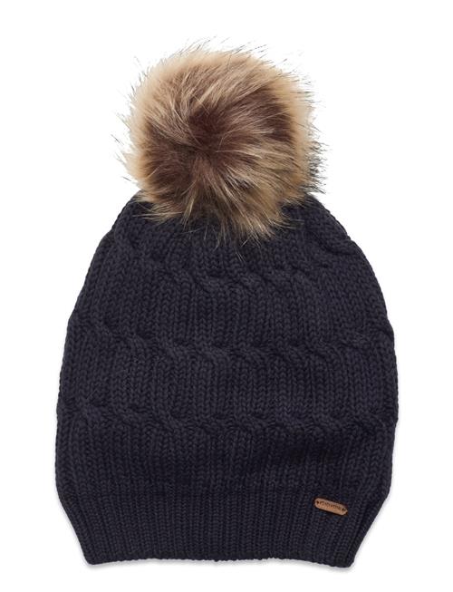 Minymo Hat W. Detachable Fake Fur Minymo Black