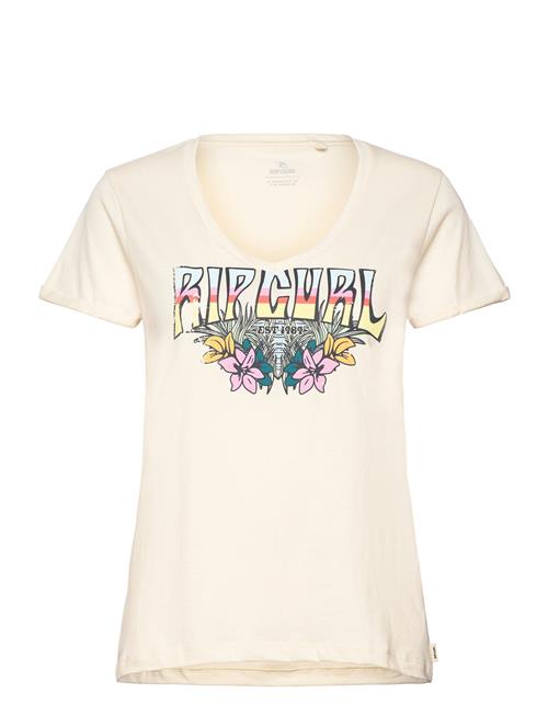 Rip Curl Block Party V Tee Rip Curl Beige