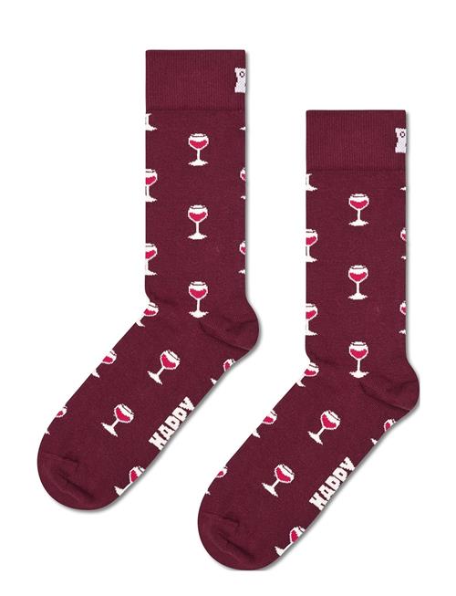 Happy Socks Glass Of Wine Sock Happy Socks Burgundy