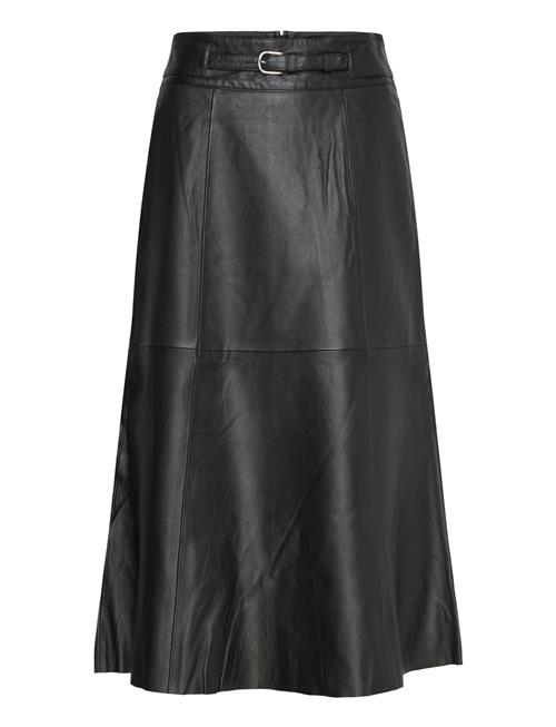 Selected Femme Slfella Hw Leather Skirt Selected Femme Black