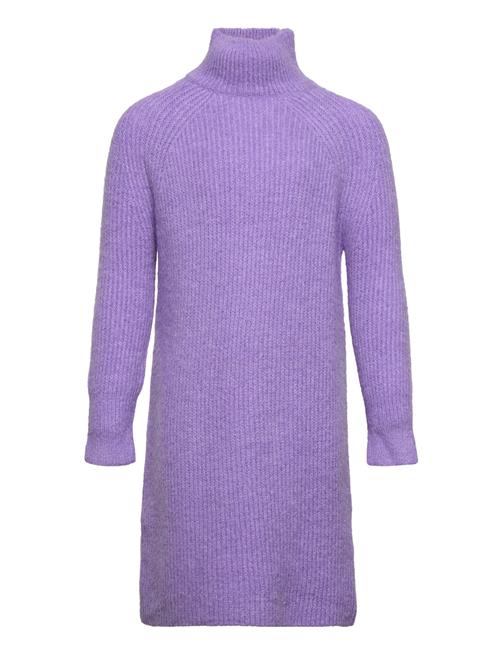 Cbsanne Ls Knit Dress Costbart Purple