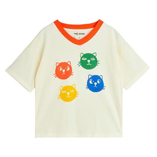 Mini Rodini Cool Cats T-Shirt Offwhite | Hvid | 140/146 cm