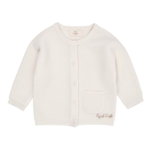 Copenhagen Colors Cashmere klassisk baby cardigan Cream |  | 50/56 cm