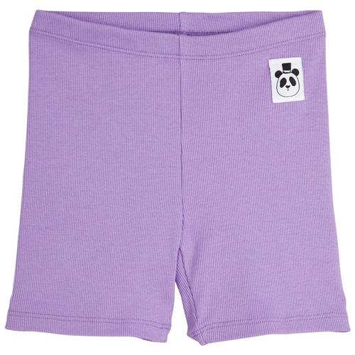 Mini Rodini Solid Rib Sweat Shorts Bike Purple | Lilla | 140/146 cm