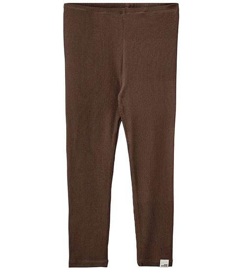 Sofie Schnoor Leggings - Rib - Chocolate Brown