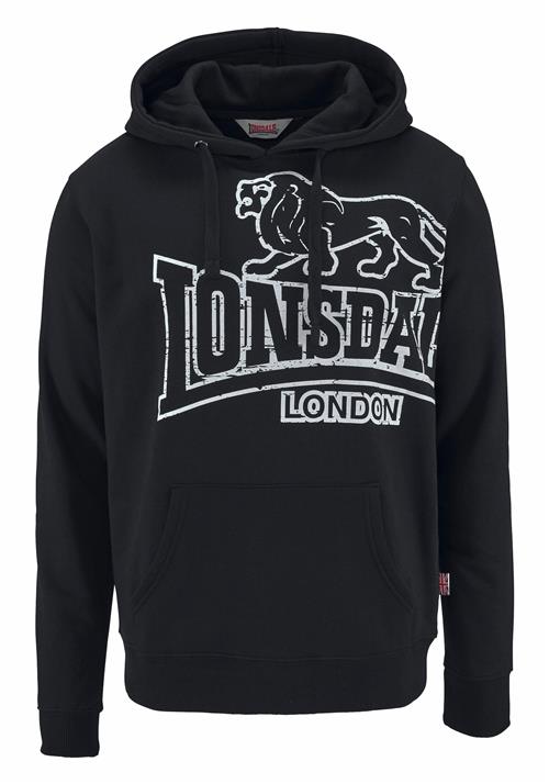 LONSDALE Sweatshirt 'Tadley'  sort / hvid