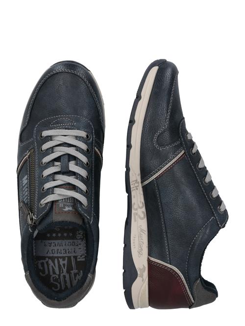 MUSTANG Sneaker low  navy / mørkegrå / blodrød