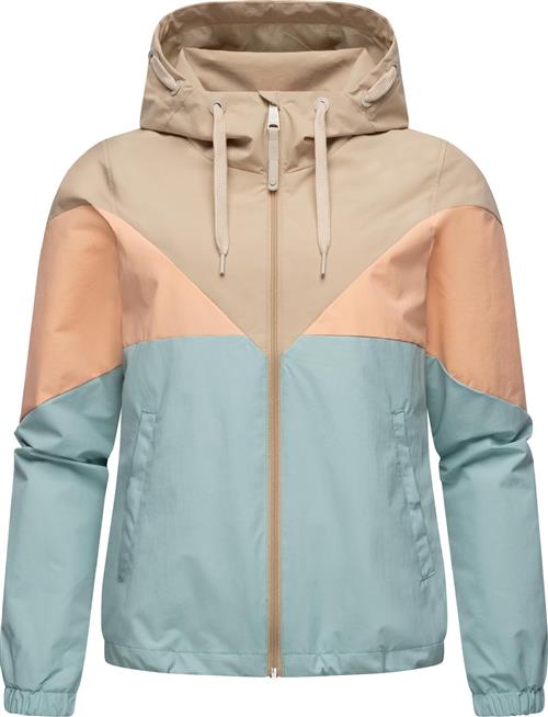 Ragwear Funktionsjakke 'Rochele'  mørkebeige / lyseblå / pastelorange