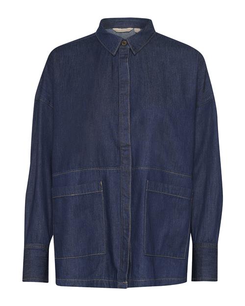 CULTURE Bluse 'Avril Arpa'  blue denim / mørkeblå