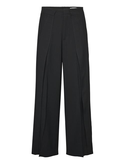 Overlap Wide-Leg Trousers Hope Black