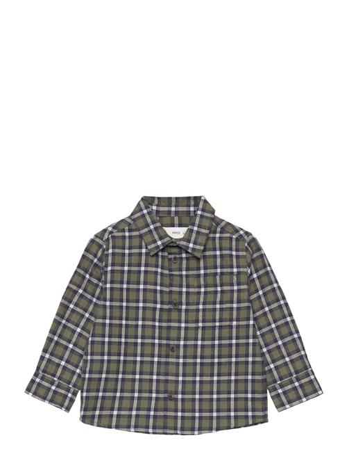 Mango Regular-Fit Check Shirt Mango Khaki