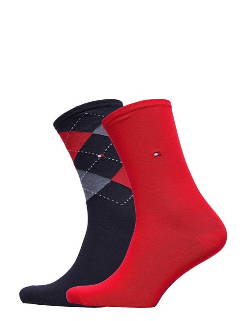 Tommy Hilfiger Th Women Check Sock 2P Tommy Hilfiger Red