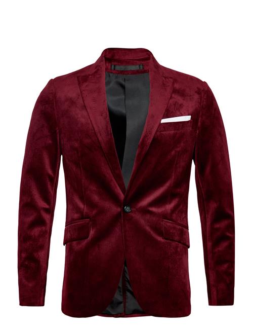 Velvet Blazer Lindbergh Burgundy