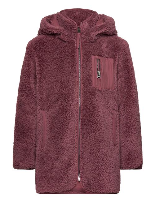 Kids Only Kognewsascha Sherpa Hood Jacket Cp Otw Kids Only Burgundy