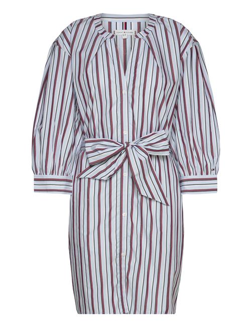 Tommy Hilfiger Rwb Stripe Short Shirt Dress Ls Tommy Hilfiger Patterned