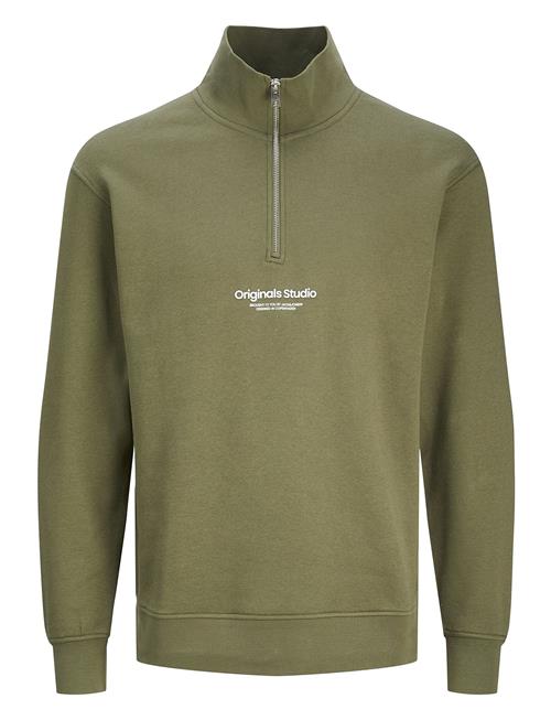 Jack & Jones Jorvesterbro Sweat Quarter Zip Hn Jnr Jack & J S Green