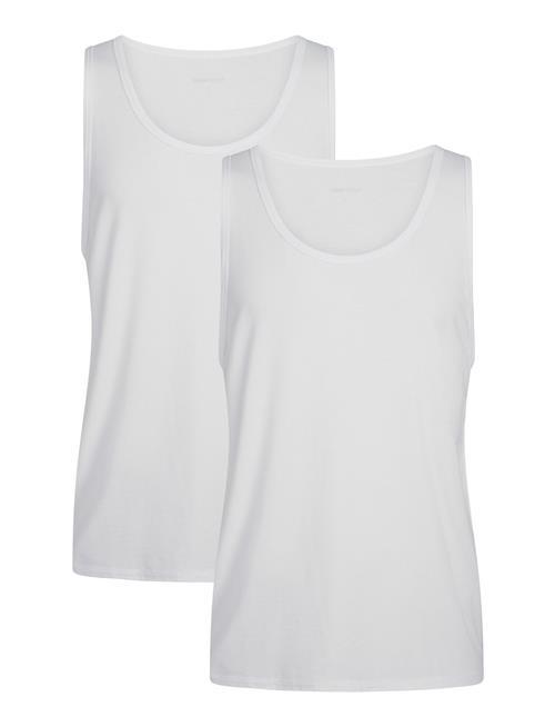 2-Pack Men Bamboo Tank Top URBAN QUEST White